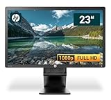 HP Z Display Z23i 23 Zoll Business Computer Monitor, Desktop Gaming Monitor, Full HD (VGA - DisplayPort - DVI - VESA), PC Bildschirm, Schwarz (Generalüberholt)