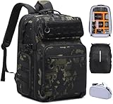 FRETHIND Kamerarucksack DSLR SLR Kameratasche wasserfest Fotorucksack für Canon Nikon Sony Kamera Drohne Objektiv Laptop -mit Regenschutz