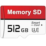 asoutha SD Karte 512GB - Hohe Kapazität SD Speicherkarte Wasserdicht TF Karte 512GB Mini SD Card Externe Datenspeicher für Kamera/Auto-Recorder/Drone