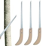 Celuicion Tragbare Handsäge für den Außenbereich, 3 Handsägen aus Manganstahl SK für Holzbearbeitung, Wanderausrüstung zum Schneiden von Holz im Freien, Beschneiden von Gartenbäumen, Camping