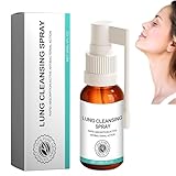 1 Flasche Asthmaspray Lungenreinigungsspray Herbal Spray Natürliches KräUteressenz Reinigungs Lungenspray Zur Erleichterung Der Atmung Linderung Körperlicher Müdigkeit Und Entspannung Des Körpers