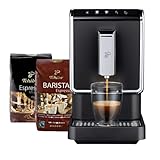 Tchibo Vollautomatische Kaffee- und Espressomaschine mit zwei ganzen Bohnenkaffeebohnen, 500 ml Beutel, revolutionäre Einzelportion, Bohnen-zu-Brau-Kaffeemaschine, keine Pads, kein Abfall