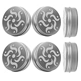 Lurrose 6 Stück Aluminium Hundegeruchstrainingsboxen mit Gelochtem Deckel Robust Bissfest Tragbare Geruchstrainer für Hundetraining und Nasenarbeit