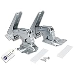 LUTH Premium Profi Parts Türscharnier Scharnier 2er Set Kompatibel mit Bosch Siemens Neff Constructa Balay 00481147 481147, AEG Electrolux 407131425/8, Miele 5546050, Hettich Einbau für Kühlschrank