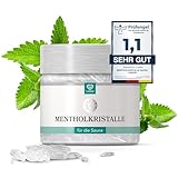 LoWell® 50g Mentholkristalle aus 100% reiner Minze - Ideal als Sauna Aufgussmittel für die Sauna in wiederverschließbarer Dose - Menthol