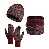 Cyber of Monday 2024 Damen Fahrradschal Winddicht Mütze Wärmehalter Damen Handschuhe Kaschmir Halswärmer Damen Thermomütze Set Winter Beanie Mütze Schal Handschuhe Set Herren Prime Deals Big Deal Days