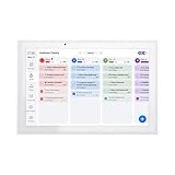 Walmeck 10 Zoll IPS FHD Touchscreen Elektronischer Bilderrahmen mit App-Steuerung Großes Bildschirm für Familie Freunde Weiß 9,45x6,3x1,18Zoll (eu)