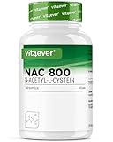 NAC - N-Acetyl L-Cystein 240 Kapseln mit je 800 mg - 8 Monatsvorrat -Natürliche Form - Vegan - Hochdosiert - Premium Qualität