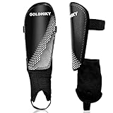 Fussball Schienbeinschoner Kinder - Fußball Schienbein mit Knöchelschutz für Kinder, Schienbeinschutz Fussball mit Verstellbaren Riemen, Robust und Atmungsaktiv Shin Pads für Jungen Mädchen