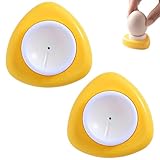 WOLMIK Magnet Ei Piercer für rohe Eier, mit Magnetfuß und Sicherheitsverriegelung, hart gekochte Eierschäler, Eierpiker, um ein gutes hartgekochtes Ei zu bekommen