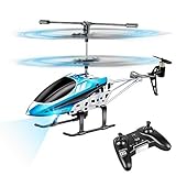 VATOS Hubschrauber Ferngesteuert RC Helikopter Spielzeug Drinnen Ferngesteuert Mini Helikopter Flugzeug Geschenk Kinder YD-927 3 Kanal 2.4 GHz LED Gyro