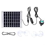 YUANGANG 10 W Solarpanelpumpe, tragbares und langlebiges Design für Garten, Schwimmbad, Aquarium, Teich, Aquarium