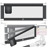 KESSER® Bettgitter 150cm Bettschutzgitter Kinderbettgitter für Kinder Babybettgitter Klappbar Kinderbett Kinderbettschutzgitter Rausfallschutz, Bett & Elternbett hoch: 72 bis 96cm + Tasche, Dunkelgrau