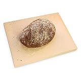 Feuerfest 123 - Brotbackstein Schamotte Eckig 40x30x3 cm, Backstein für Backofen & Gasgrill, Lebensmittelecht für einen unverwechselbaren Genuss, für leckere Brote wie vom Lieblingsbäcker