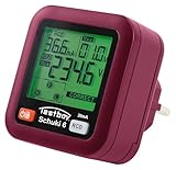 Testboy Testavit Schuki 6 Steckdosenprüfer, Prüfung auf Anschluss- oder Verdrahtungsfehler (2,0-Zoll-LC-Display, einfache Bedienung, schnelle und sichere Prüfung, Steckdosentester)