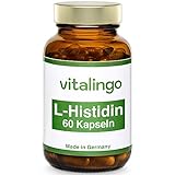 L-Histidin Kapseln - 60 Kapseln à 580mg - Zutat je Kapsel 480mg L-Histidin HCI