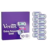 Gillette Venus Extra Smooth Swirl Damenrasierklingen, 10 ORIGINAL Ersatzklingen für Damenrasierer für eine glatte Rasur