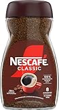 NESCAFÉ CLASSIC, löslicher Bohnenkaffee aus mitteldunkel gerösteten Kaffeebohnen, kräftiger Geschmack & intensives Aroma, koffeinhaltig, 1er Pack (1 x 100g (Verpackung kann variieren)