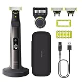 Philips OneBlade Pro 360 Authentische Face & Body Elektrischer Bartschneider, Rasierer und Bodygroomer, 3x 360 Klinge, 1x Kamm mit 20 Längen, 1x Body Kit, 1x Ladestation, 1x Reiseetui, QP6652/35