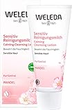 WELEDA Bio Mandel Sensitiv Reinigungsmilch, sanfte porentiefe Naturkosmetik Reinigung für sensible Haut im Gesicht, geeignet für Neurodermitiker und schonende Entfernung von Make-up (1 x 75 ml)