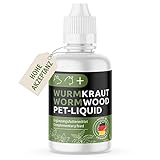 GreenPet Wurm Kraut Pet Liquid Tropfen Flüssig - Natürliche Wurmkur Alternative, vor, bei & nach Wurmbefall Hund, Katze & Kaninchen, alle Haustiere, pflanzliches Wurmmittel 50ml