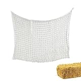 Aznever Heunetz Für Pferde, Slow Feed Heunetz, Verlängerte Fresszeit, 35 X 47 Zoll Großer Ziegen-Heu-Futterspender, 1,18 1,18 Zoll Loch Nylon Hung Portable Hay Feeder Taschen