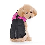 Ectkuee Winter Warm Pet Hund Kleidung klein wasserdichte Hundemantel Jacke Winter Gesteppt Gepolstert Puffer Pet Kleidung…