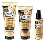 Balea 3er-Set Haarpflege: Shampoo Repair Intensiv, 250 ml+Spülung Oil Repair Intensiv 200 ml+Haaröl Oil Repair Intensiv 100 ml