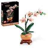 LEGO Botanicals Mini-Orchidee - Bauset für Erwachsene - Kunstblumen zum Bauen - DIY Deko fürs Wohnzimmer oder Büro - Geschenk zu Weihnachten für Frauen und Männer - 10343
