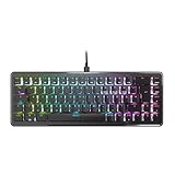 Roccat Vulcan II Mini 65% Optical Gaming Tastatur (DE-Layout), RGB-Beleuchtung, abnehmbares Kabel, Aluminiumoberfläche, schwarz, ROC-12-041