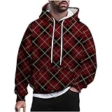 EMATOP tagesangebote Heute Pullover Herren Baumwolle Warm Hoodie Fleece Innenseite Sweatshirt mit Kapuze Langarmshirts Lässig Sport Kapuzenpullover Vintage Camouflage Drucke Pulli