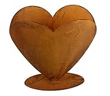 Bornhöft Herz zum bepflanzen Rost Edelrost 30cm x 30cm rostige Gartendeko Gartendekoration Metall Pflanzgefäß Rost