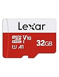 Lexar Micro SD Karte 32GB, Speicherkarte Micro SD mit Adapter, Bis zu 100 MB/s Lesegeschwindigkeit, UHS-I, U1, A1, V10, C10, 4K UHD microsdxc SD Karte für Kamera, Smartphone