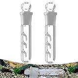 DXIA 2 Pcs Klarglas Planaria Falle und Schnecken Falle, Planarienfalle mit 3 Löchern, Planare Falle Glasegel Blutegel Catcher Trap Röhren Fangen, Worm Catch Pen für Planarien im Aquarium