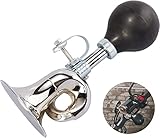 Lsydgn Fahrrad Hupe Retro Metall Air Horn Klassisch Ballhupe Laut Starker Und Langlebiger Lauter Klang Mit Verstellbarem Clip Geeignet für Die Meisten FahrradLenker
