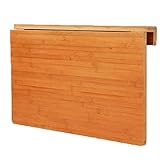 CHINKO Klappbarer Wandtisch, Multifunktions-Computertisch, Klapptisch aus Holz, Küchenarbeitsplatte, 6 Größen, 70 x 45 cm