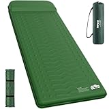 HiiPeak Isomatte, Camping Matratze aus Schaumstoff mit Kissen, Isolierte Luftmatratze mit R-Wert 9,5, Bequeme Schlafmatte für Camping, Outdoor, Wandern, Reisen, Zelt