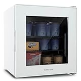 Klarstein Mini-Gefrierschrank Klein 36 L Mit Glasfront, 5-Stufen-Thermostat Von 0 bis -18 °C, Höhenverstellbare Füße - Kompakter Tiefkühlschrank Für Büro, Wohnung, Studentenwohnheim