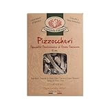Rustichella d'Abruzzo | Pizzoccheri Buchweizen | Handgemachte Nudeln mit Buchweizen - 1 x 250 g | Langsam getrocknete Paste bei niedriger Temperatur