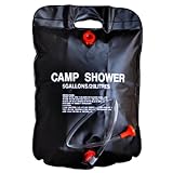 Tragbare Duschtasche - Solardusche, 5 Gallonen 20L Solar Camping Duschen, Reise Waschset, Warmwasser Tragbare Reisedusche, Camping Zubehör Set, 5 Gallon/20L, für Outdoor Reisen Camping/Wandern