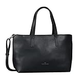 TOM TAILOR Marla Damen Shopper Umhängetasche Reißverschluss Mittelgroß Schwarz