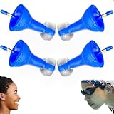 Innovative aufblasbare Ohrstöpsel, 2 Paar Ultra-bequeme, Wiederverwendbare, Ultra-bequeme, Selbstanpassendes Flüssigsilikon, wasserdichte für Schlaf Schwimmen Reisen