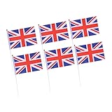 TEHAUX 20St Flaggen des Landes kleben handgehaltene Stockfahnen bvb fahne schreibtischdeko schreibtisch dekoration Banner amerikanische Flagge Länderflaggen auf Stick handgehaltene Fahnen
