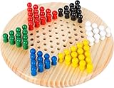 small foot Gesellschaftsspiel Halma aus Holz, Denkspiel für 2-6 Spieler, für Kinder ab 5 Jahre, 2940