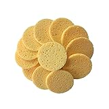 ARTSEWPLY 50Stücke Gesichtsreinigungsschwamm aus Natürlichem Holzzellstoff Runde Kompressionsschwämme für Sanfte Gesichtsreinigung und Make Up Entfernung für Empfindliche Haut
