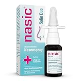 nasic Salin Duo 15 ml | natürlich befreiendes Nasenspray | bei Schnupfen, Heuschnupfen, entzündeter Nasenschleimhaut und verstopfter Nase | Für Kinder ab 6 Jahren