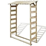 vidaXL Kiefer KDI Brennholzregal 150x44x176 cm Kaminholzregal Holzunterstand