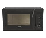 Candy Idea CMGA20SDLB Mikrowelle mit Grill, 20 l, 700 W-1050 W, 5 Leistungsstufen, 8 automatische Programme, akustischer Alarm, Teller 25,5 cm, Grillgestell, Auftauen, Öffnung links, Schwarz