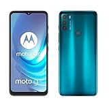 Motorola Smartphones Moto G50 (6,5 Zoll Max Vision HD+, Qualcomm Snapdragon 480 2,0 GHz Octa-Core, 48 MP Triple-Kamera, 5000 mAh Akku, Dual-SIM, 4/64 GB, Android 11), Aqua Green (erneuert)