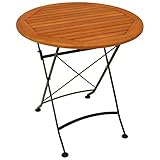 DEGAMO Gartentisch Klapptisch HOFGARTEN 75cm rund,...
